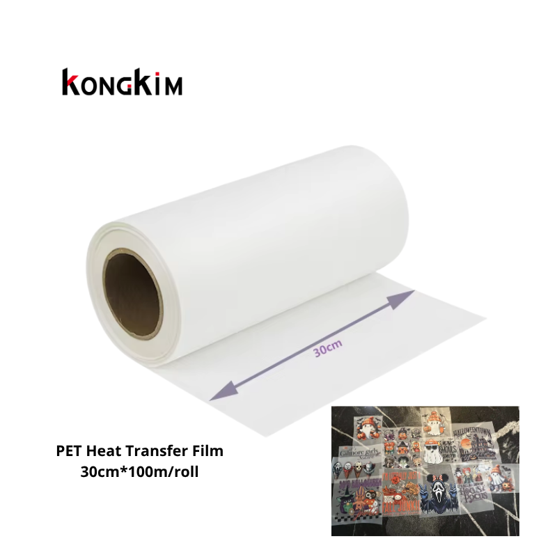 How long should you heat press a Kongkim DTF print?