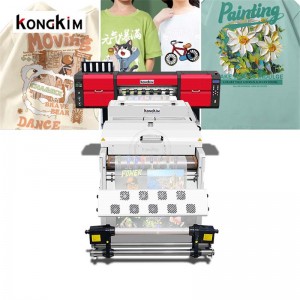 60cm 24 inches Fluorescent color Dtf Printer With Auto Powder Shaker Machine