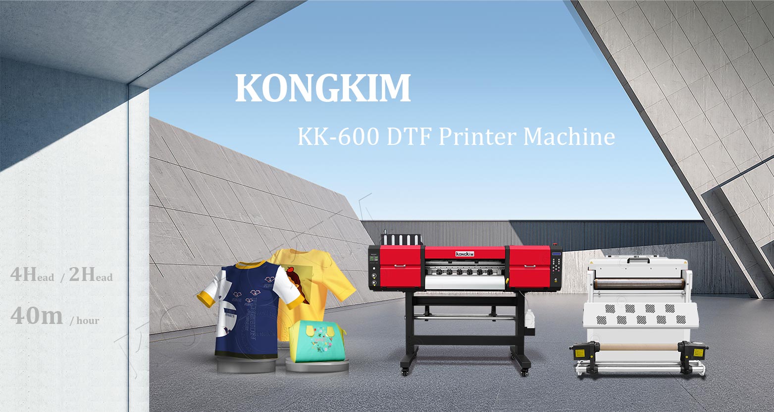 KK-600 DTF Printer with Luxurious Shaker