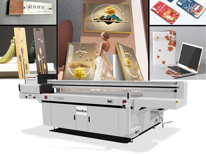 KK-2513 Digital Ricoh G5 G6 Printheads Industrial Large Format Flatbed Uv Printe