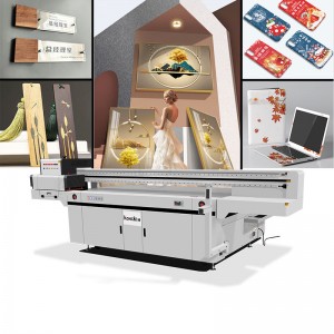 Industrial large format flatbed uv printer with Ricoh G5 G6 printheads KK-2513