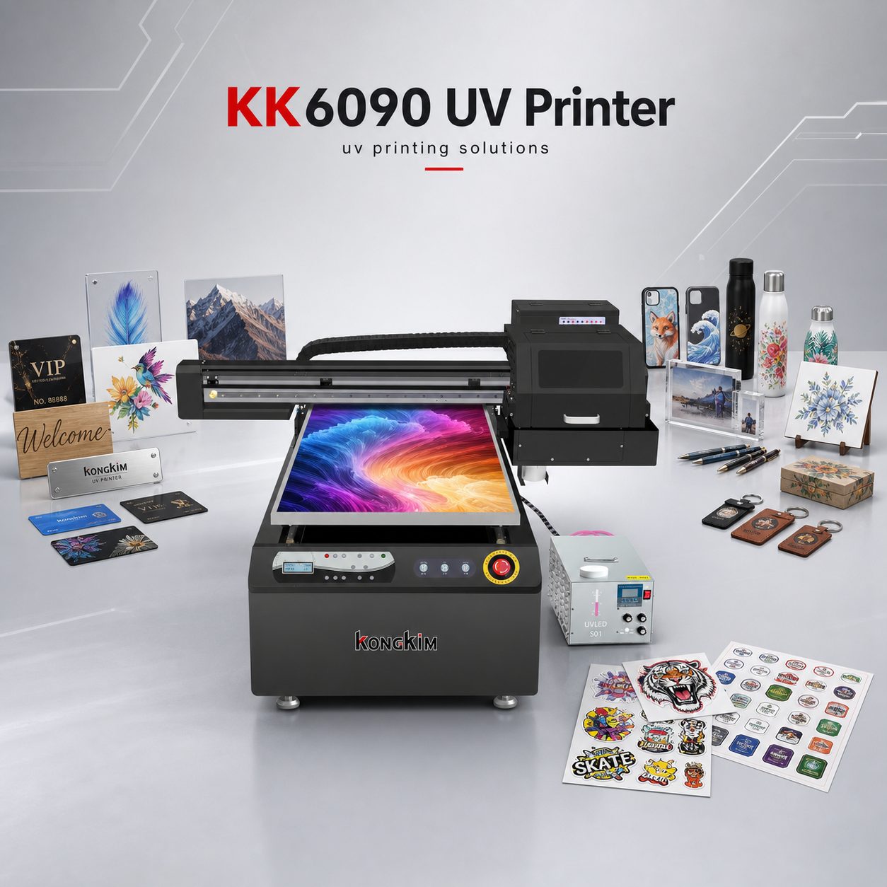 Kongkim A1 KK-6090 UV Flatbed Printer: Your All-in-One Solution