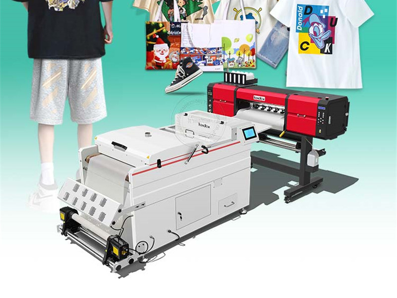 Luxurious KK-600 DTF Printer Pro: 9 Colors, 4 Heads, Perfect For All Apparel