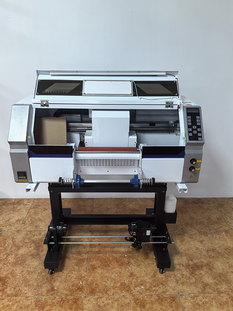 Roll to roll 60cm UV DTF printing machine with 3pcs I3200-U1 print heads